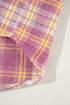 Casual Plaid Print Chest Pocket Long Sleeve Shacket