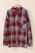 Casual Plaid Print Cotton Button Up Shirt