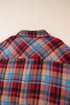 Casual Plaid Print Cotton Button Up Shirt