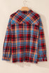 Casual Plaid Print Cotton Button Up Shirt