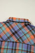 Casual Plaid Print Cotton Button Up Shirt