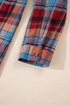 Casual Plaid Print Cotton Button Up Shirt
