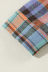 Casual Plaid Print Cotton Button Up Shirt