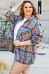 Casual Plaid Print Cotton Button Up Shirt