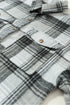 Casual Plaid Print Flap Pocket Button Down Shacket
