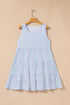 Casual Plaid Tiered Sleeveless A Line Mini Dresses
