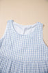 Casual Plaid Tiered Sleeveless A Line Mini Dresses