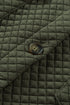Casual Quilted Solid Button Front Flap Pocket Jacket