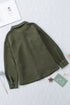 Casual Quilted Solid Button Front Flap Pocket Jacket