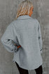 Casual Quilted Solid Button Front Flap Pocket Jacket