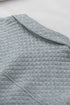 Casual Quilted Solid Button Front Flap Pocket Jacket