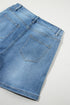 Casual Rhinestone Embellished Patchwork Denim Shorts