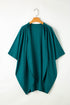Casual Shimmer Ribbed Texture Plus Size Cardigan