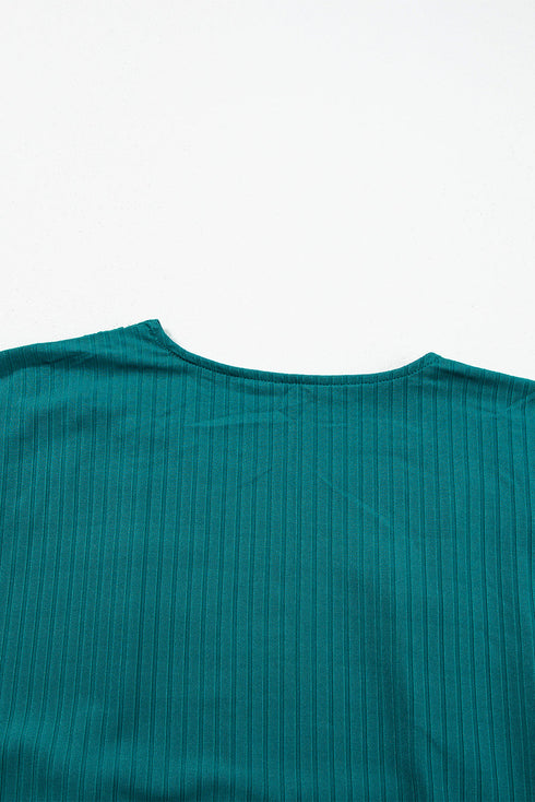 Casual Shimmer Ribbed Texture Plus Size Cardigan