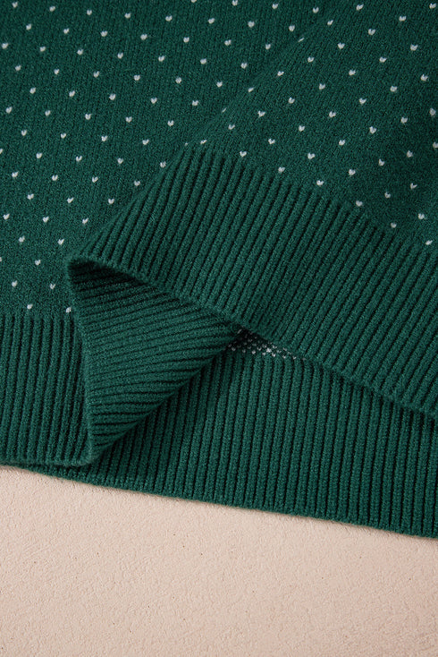 Casual Snowflake Print Drop Shoulder Pullover Sweater
