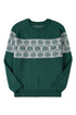 Casual Snowflake Print Drop Shoulder Pullover Sweater