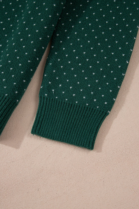Casual Snowflake Print Drop Shoulder Pullover Sweater