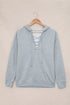 Casual Solid Color Lace-Up Hoodie
