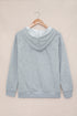 Casual Solid Color Lace-Up Hoodie