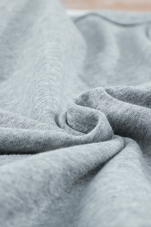 Casual Solid Color Lace-Up Hoodie