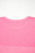 Casual Solid Corded Patchwork Pocket Plus Size Tee