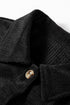 Casual Solid Corduroy Flap Pocket Button Up Jacket