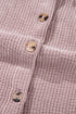 Casual Solid Corduroy Flap Pocket Button Up Jacket
