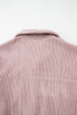 Casual Solid Corduroy Flap Pocket Button Up Jacket