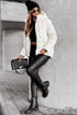Casual Solid Quilted Hooded Zip Up Puffer Jacket