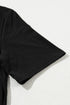 Casual Solid T Shirt Wide Leg Pant Set