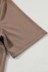 Casual Solid T Shirt Wide Leg Pant Set