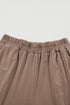Casual Solid T Shirt Wide Leg Pant Set