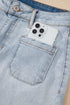 Casual Solid Washed High Rise Denim Shorts