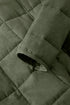 Casual Solid Zip Up Quilted Pocket Jacket