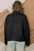 Casual Solid Zip Up Quilted Pocket Jacket