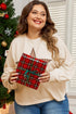 Casual Star Print Studded Crew Neck Long Sleeve Top