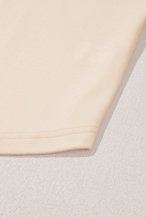 Casual Star Print Studded Crew Neck Long Sleeve Top