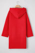 Casual Stretch Zip Up Hooded Coat