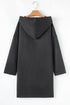 Casual Stretch Zip Up Hooded Coat