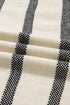 Casual Striped Drop Shoulder Wide Sleeve Crew Neck Sweater