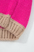Casual Striped Geometric Paneled Drop Shoulder Sweater