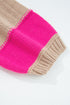 Casual Striped Geometric Paneled Drop Shoulder Sweater