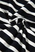 Casual Striped Print Short Sleeve Top And Short Sets