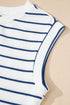 Casual Striped Wide Leg Two Piece Pant Sets
