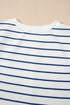 Casual Striped Wide Leg Two Piece Pant Sets