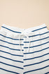 Casual Striped Wide Leg Two Piece Pant Sets