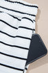 Casual Striped Wide Leg Two Piece Pant Sets