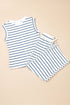 Casual Striped Wide Leg Two Piece Pant Sets