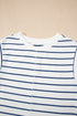 Casual Striped Wide Leg Two Piece Pant Sets