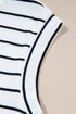 Casual Striped Wide Leg Two Piece Pant Sets